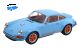 Singer Porsche 911 Coupe hellblau/orange | KK-Scale | 1:18