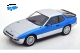 Porsche 924 Turbo 1986 silber/blaumetallic KK-Scale 1:18