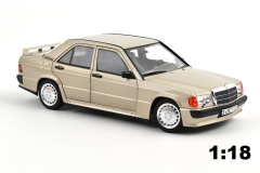 Mercedes-Benz 190 E 2.3-16 1984 Smoke Argent Métallisé | Norev | 1:18