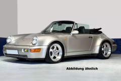 Porsche 911 Turbo Look Cabriolet 1992 Zermattsilber metallic | Norev | 1:18
