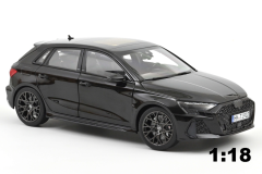 Audi RS 3 2025 Mythosschwarz | Norev | 1:18