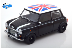 Mini Cooper LHD schwarz/weiß/Union Jack | KK-Scale | 1:12