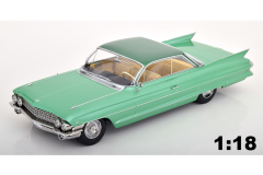 Cadillac Series 62 Coupe DeVille 1961 hellgrün-metallic/grünmetallic | KK-Scale | 1:18