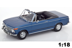 BMW 2002 Cabrio 1968 dunkelblau-metallic | KK-Scale | 1:18