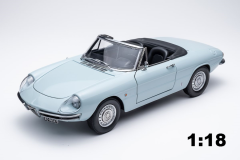 Alfa Romeo 1600 Duetto Spider 1966 - blu celeste AR513 | Touring Model Cars | 1:18